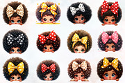 Peeking Black Girl Sublimation PNG, an Illustration by RobertsArt (Thumbnail 2 of 7)