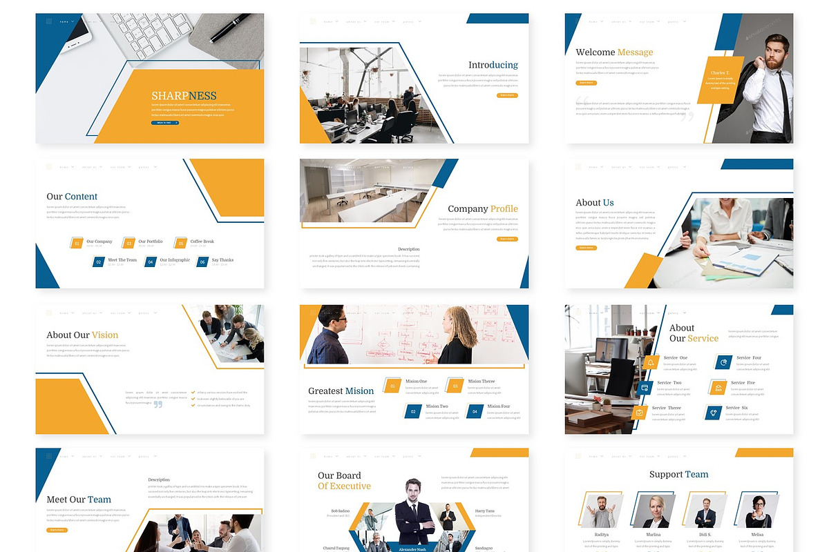 Sharpness - Powerpoint Template, a Presentation Template by inspirasign