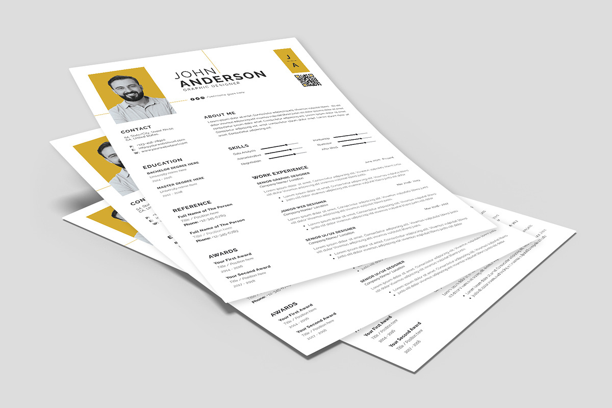 Resume / CV Template, a Resume Template by Abdul Studio (Photo 4 of 5)