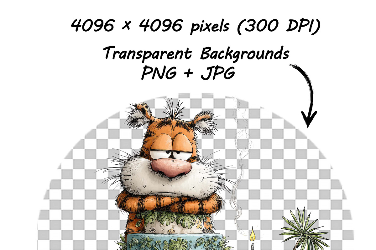Tiger Birthday Party Safari Cliparts, a Graphic by one-touch (Photo 8 of 17)