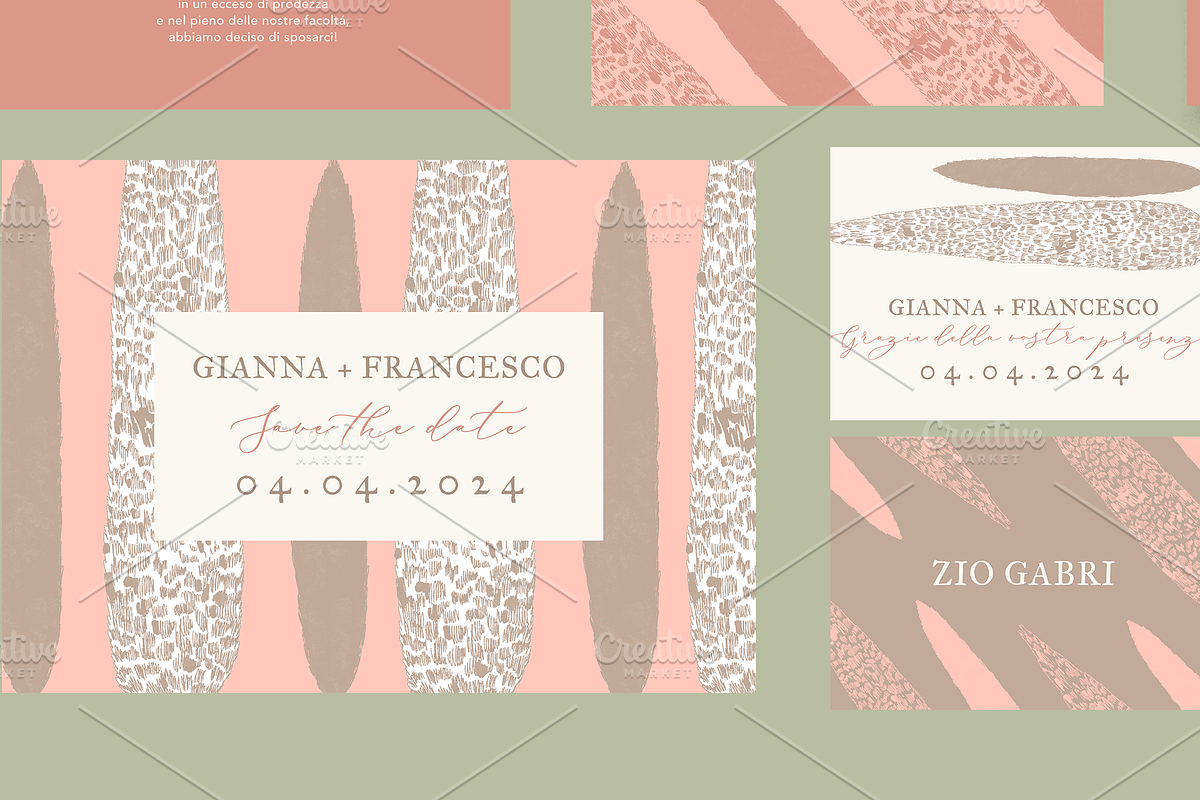 Wedding Stationery set Cipressi, an Invitation Template by Mente Volante Studio (Photo 6 of 6)