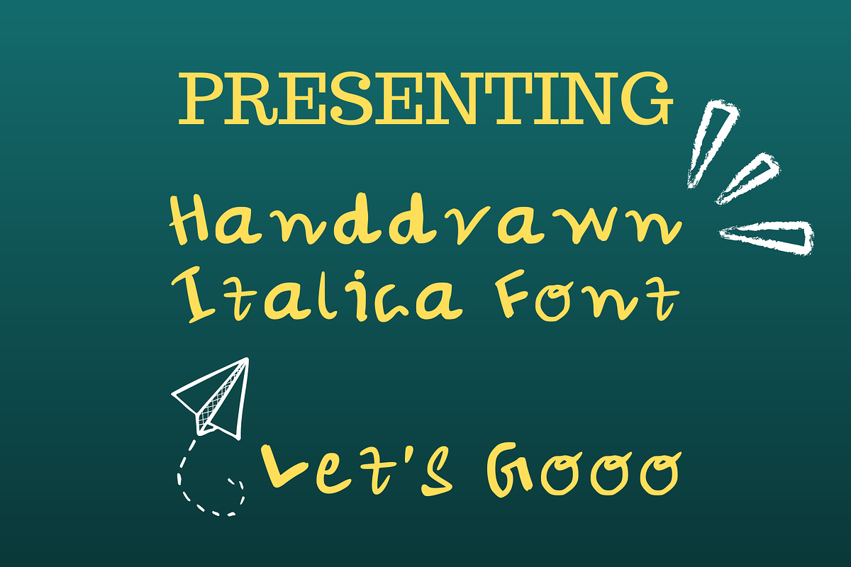 Italica Handwritten Mixed Font, a Handwritten Font by The WYLD Tribe (Photo 1 of 4)