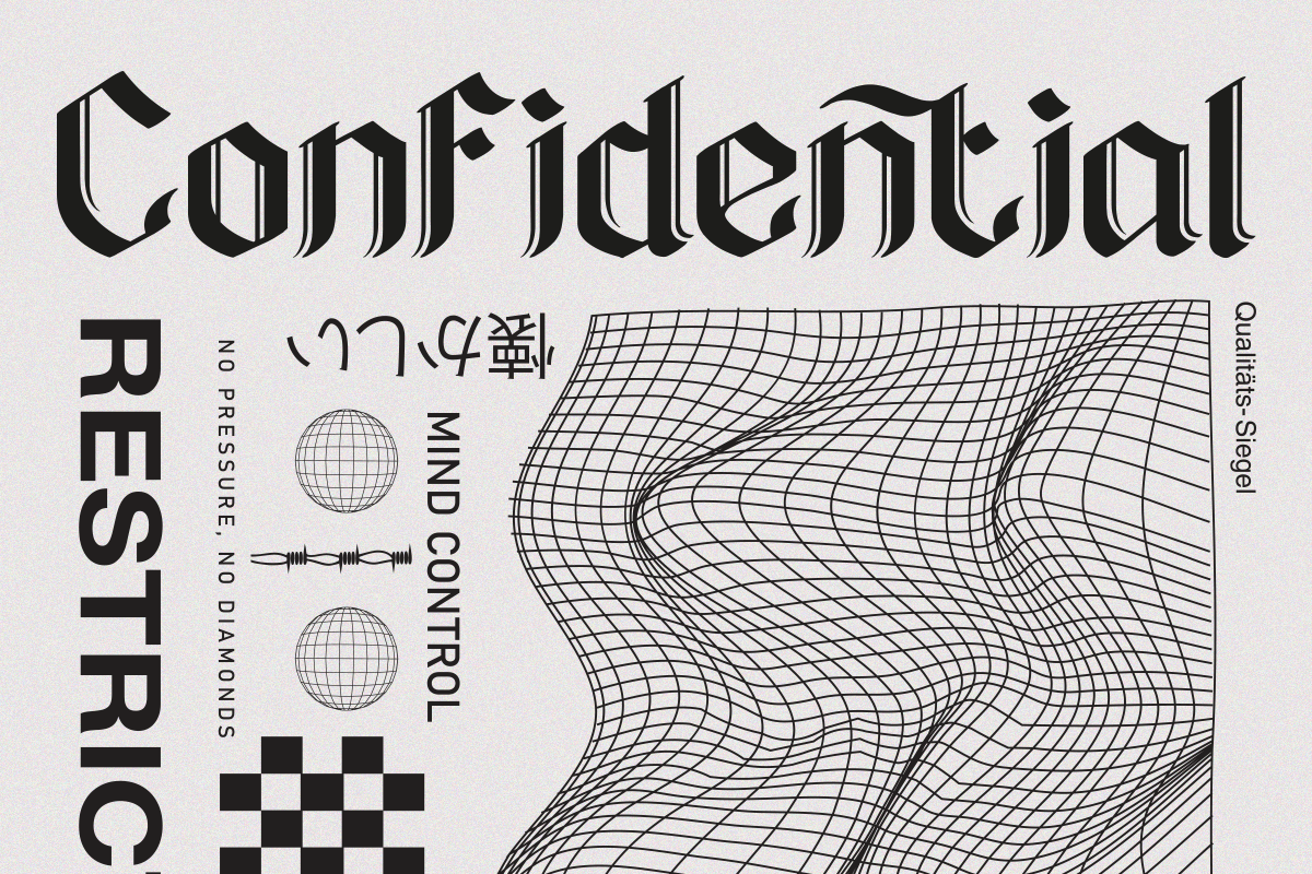 King Melody, a Blackletter Font by Say Studio (Photo 6 of 10)