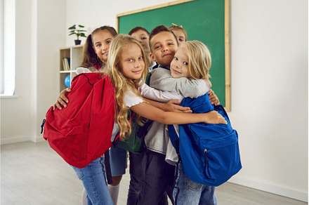 Little school best friends are happy, a School & Education Photo by StudioRomantic