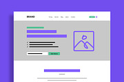 Clean Web Wireframe Template, a Wireframe Template by MightyDesign (Thumbnail 2 of 9)