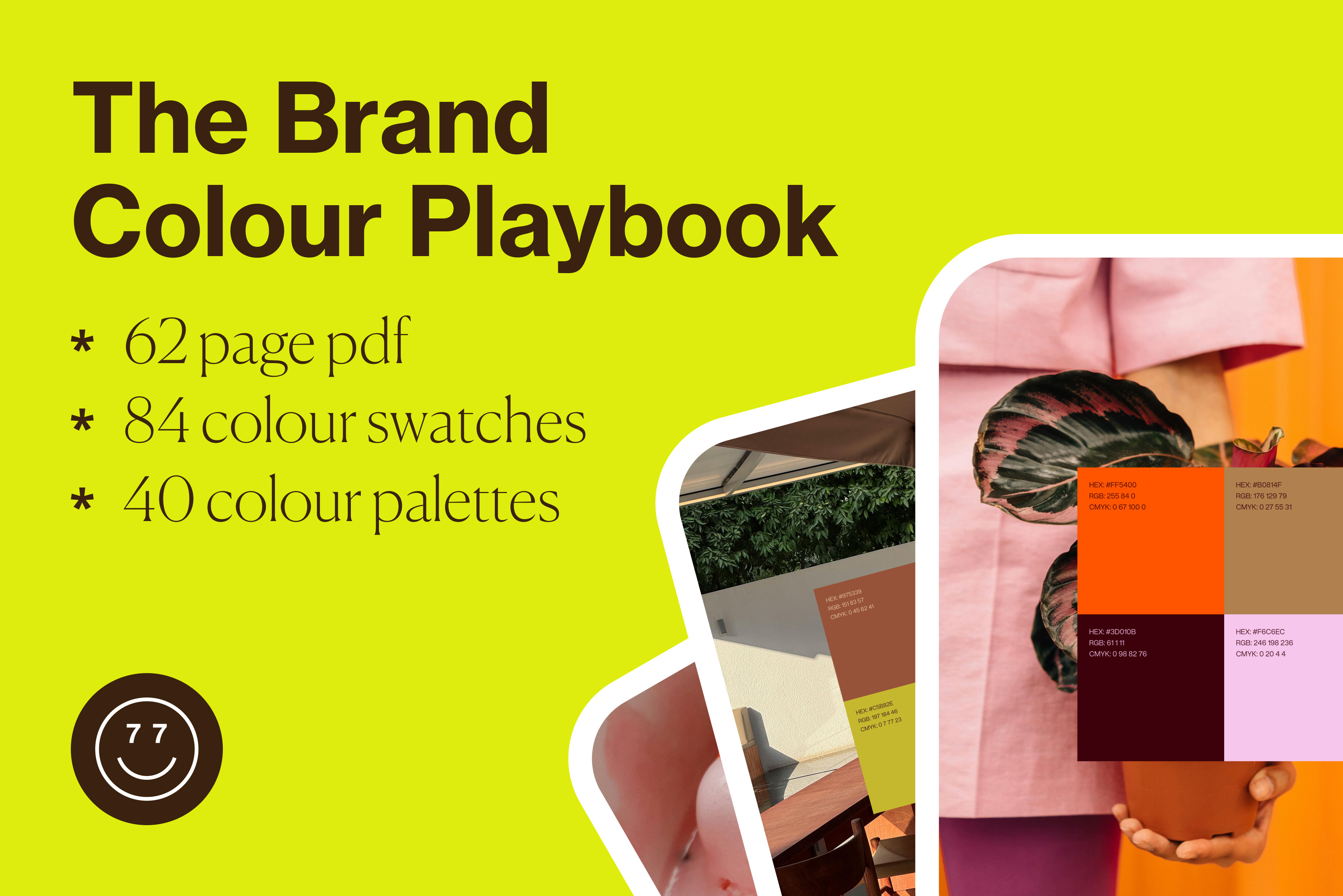 Brand Colour Playbook For Designers by Charter 77  Creative Market