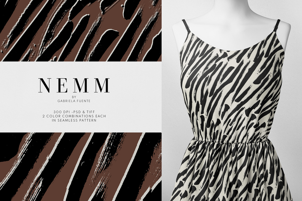 Nemm - Abstract animal Pattern, a Pattern Graphic by The_Brush_Shop (Photo 4 of 4)