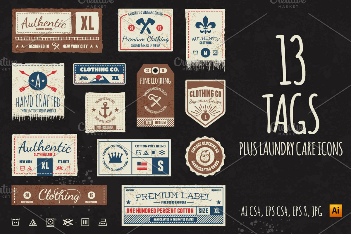 Clothing tag labels preview 2