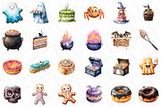 Halloween Spooky Bakery Clipart, an Illustration by DreamPrint404 (Thumbnail 2 of 5)
