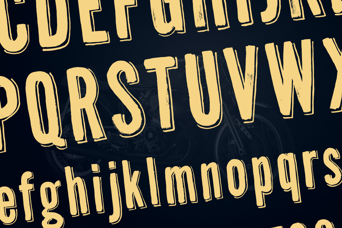 CafeRacer Typeface preview 3