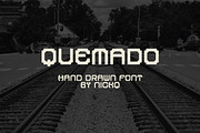 Quemado Hand Drawn Font, a Font by nickqtx (Thumbnail 1 of 4)