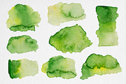 Watercolor Green Abstract Stains, a Texture Graphic by MilanaDesignShop (Thumbnail 2 of 3)