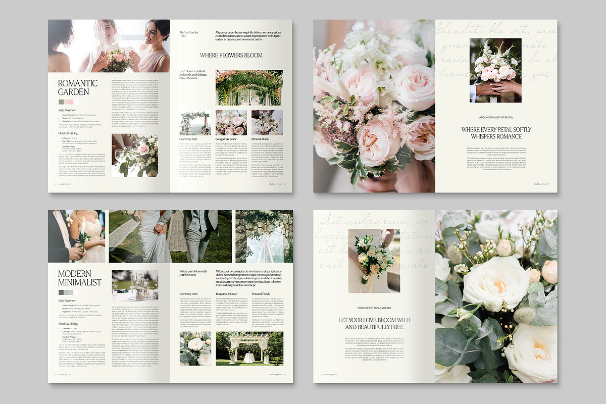 Wedding Florist Brochure Template, a Brochure Template by BrandPacks (Photo 3 of 5)