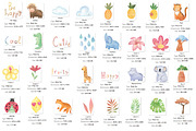 Watercolor Safari Illustration, an Animal Illustration by OxanaTally (Thumbnail 2 of 6)