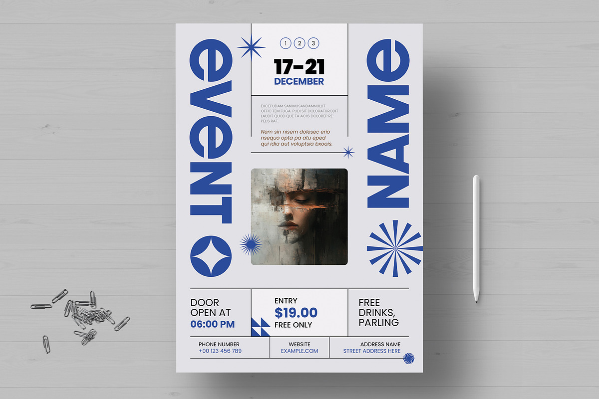 Bold Typography Event Poster