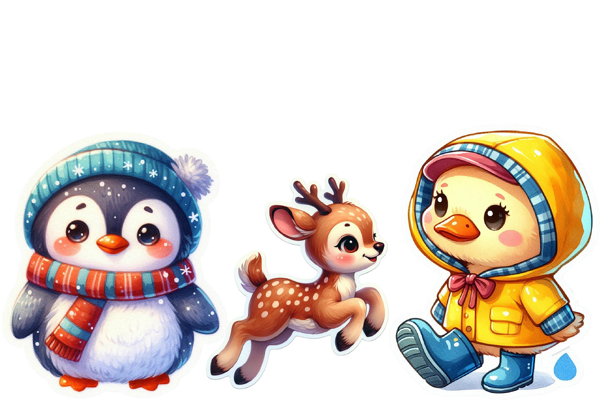 Animals Stickers clipart, an Animal Illustration by Designworld (Photo 4 of 5)