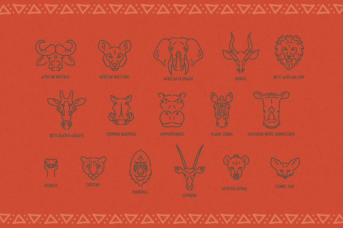 African Animals Icon Pack, an Icon by David Basye Design (Photo 4 of 4)