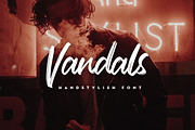 Vandals Handstylish Font, a Script Font by Alif Devan R. (Thumbnail 1 of 6)