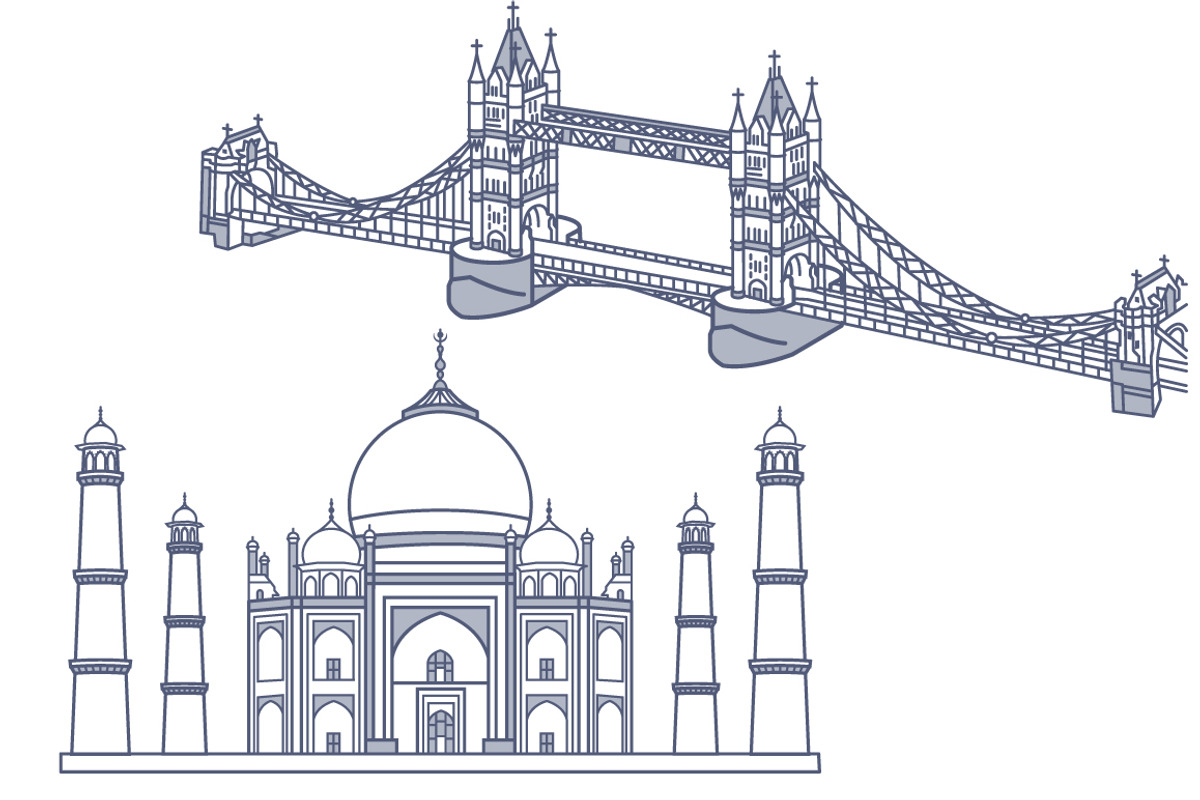 World's Famous Landmarks / Monuments, an Empty State Illustration by Creative Stall (Photo 2 of 5)