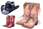 Cowboy Hat and Boots Clipart Bundle, an Illustration by Designworld (Thumbnail 6 of 7)