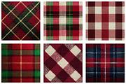 Royal Red Christmas Tartan Plaid, a Texture Illustration by Dream Creation (Thumbnail 4 of 6)