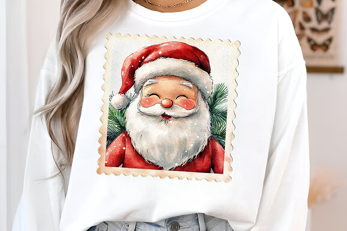 Christmas Stamp Clipart, a Transportation Illustration by SinaCreation (Photo 4 of 9)