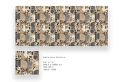 6 Seamless Patterns:patchwork floral, a Pattern Graphic by StudioCitra (Thumbnail 7 of 9)