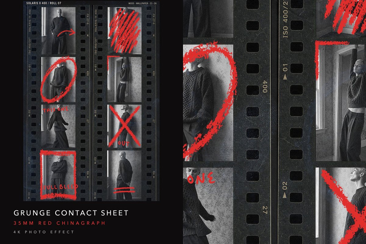 Grunge Contact Sheet Photo Effect, a Social Media Template by DesignerCandies (Photo 1 of 5)
