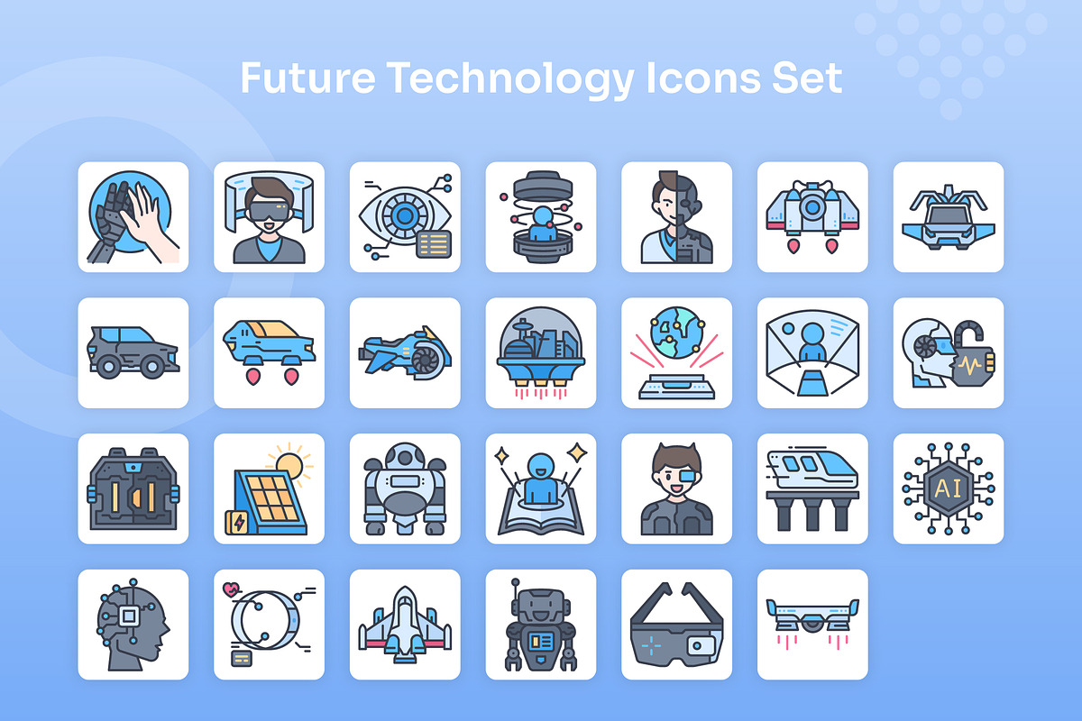 Future Technology Icons Filled Line, an Icon by Kmg Design (Photo 2 of 2)