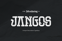 Jangos - Unique Decorative Font