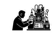 This Scientist Lab Silhouettes, an Illustration by Amazin_art (Thumbnail 10 of 31)