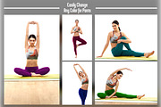 Yoga and Fitness Woman Shirt Mock Up, a Shirt Mockup by Pixel Place (Thumbnail 4 of 4)