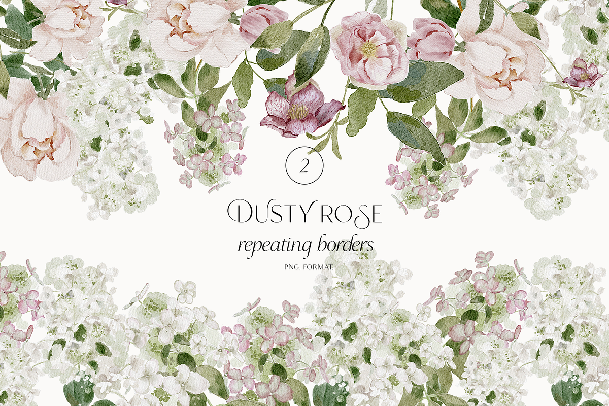 Dusty Rose fall watercolor flowers, a Decorative Illustration by Grace Noboa Illustrations (Photo 5 of 10)