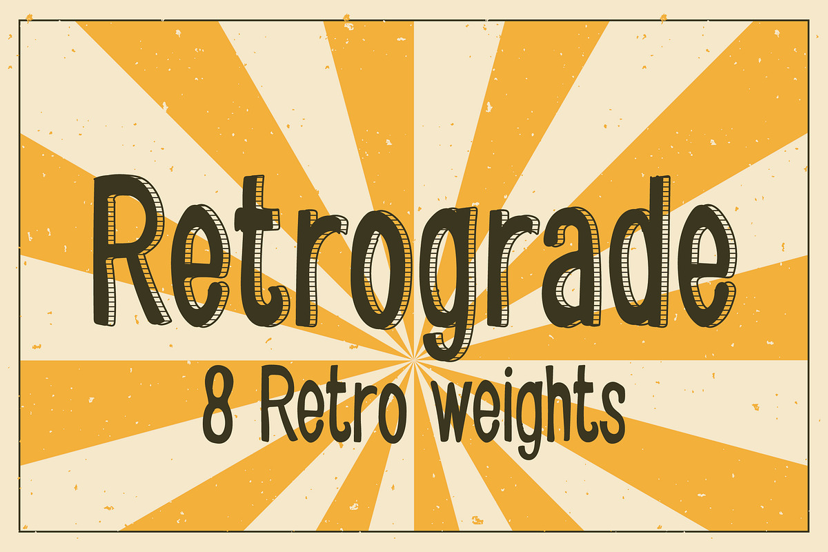 Retrograde, a Font by Alt Foundry (Photo 1 of 7)