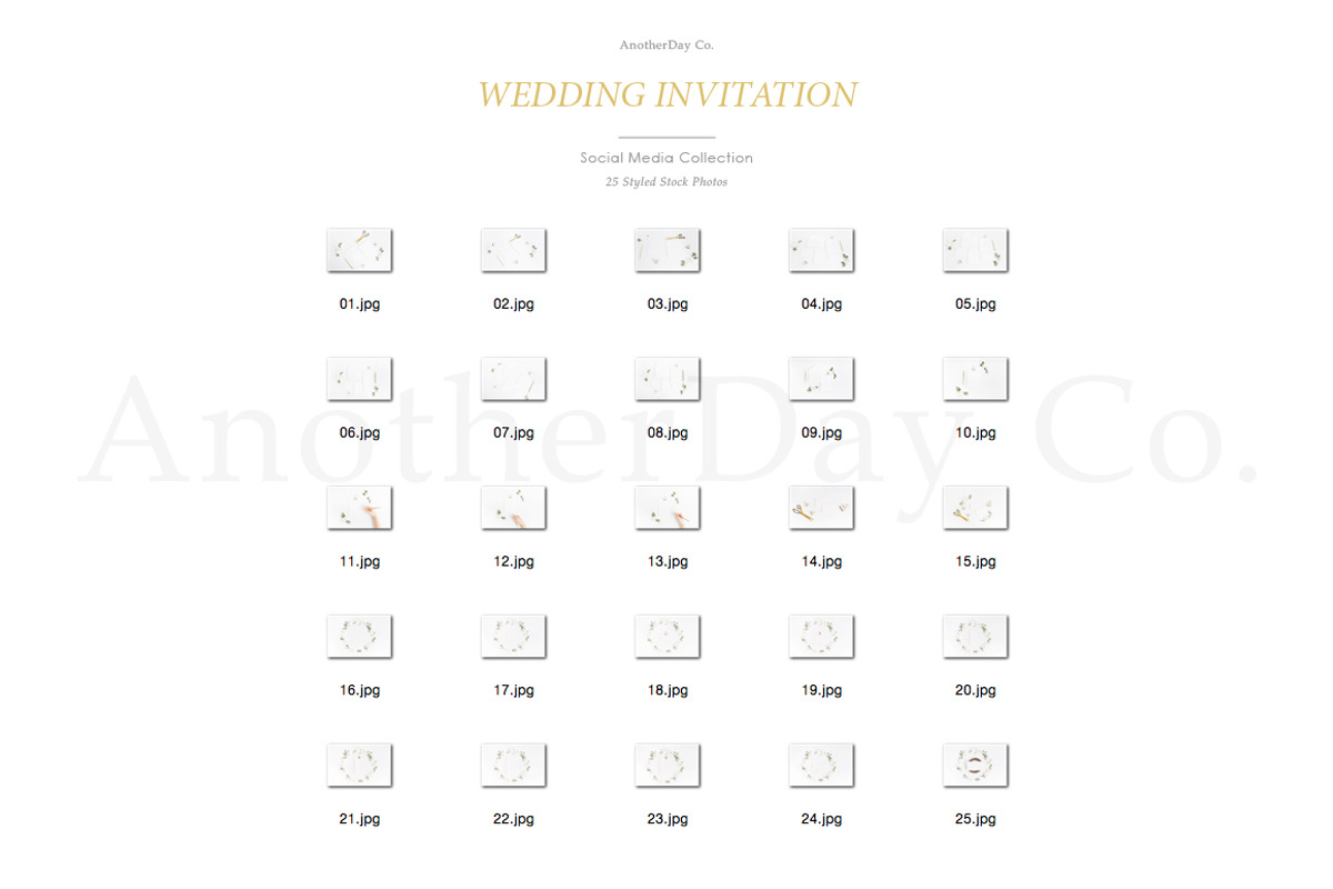 Wedding Invitation Styled Stock, a Print Template by Anotherday Co. (Photo 6 of 6)