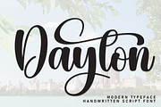 Dayton | Script Font, a Handwritten Font by Scratchones (Thumbnail 1 of 9)