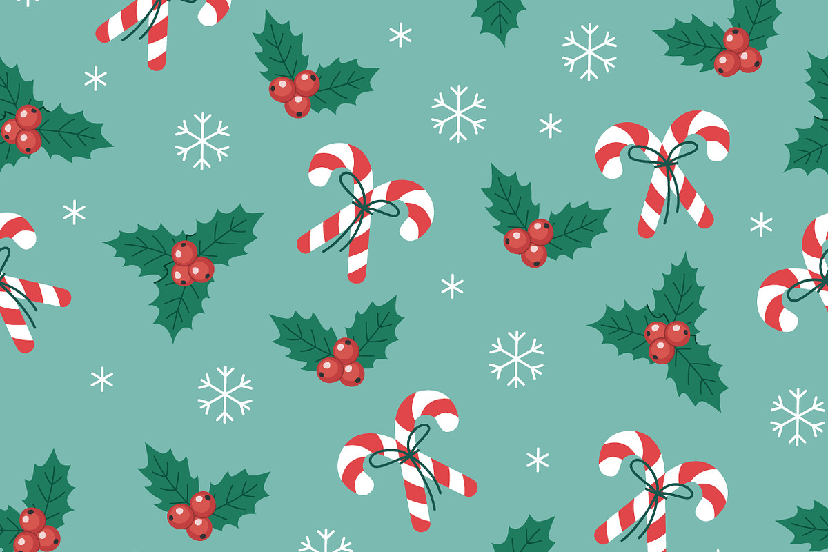 Christmas Seamless Pattern Set, a Background Graphic by Barsuk's Shop (Photo 3 of 12)