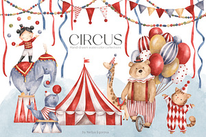 Circus, an Animal Illustration by NellyaEgorova