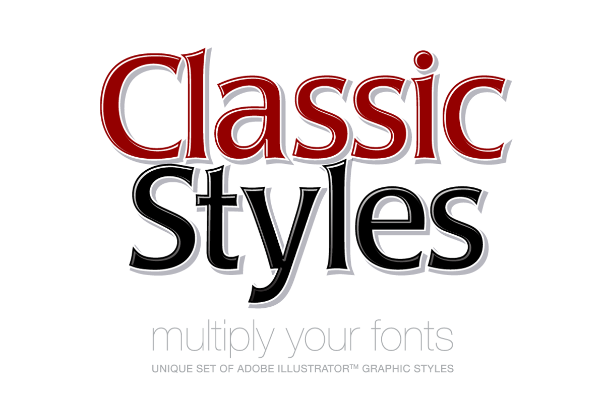 Adobe Illustrator styles Classic