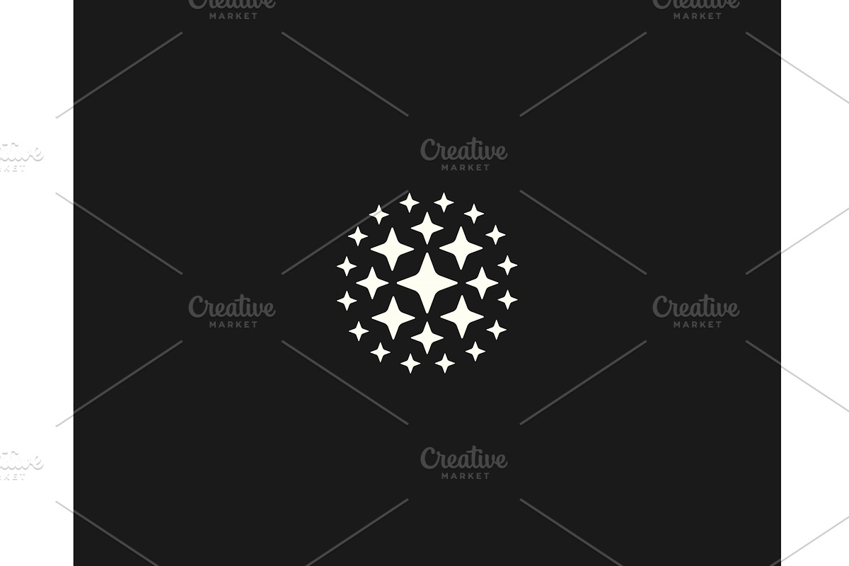 Abstract vector logo from isolated, an Illustration by Bureau