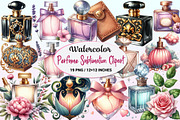 Watercolor Perfume Clipart., a Graphic by CitraGraphics (Thumbnail 1 of 4)