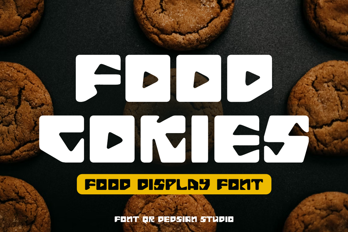 Food Cokies Font, a Sans Serif Font by QR Design Studio (Photo 1 of 10)