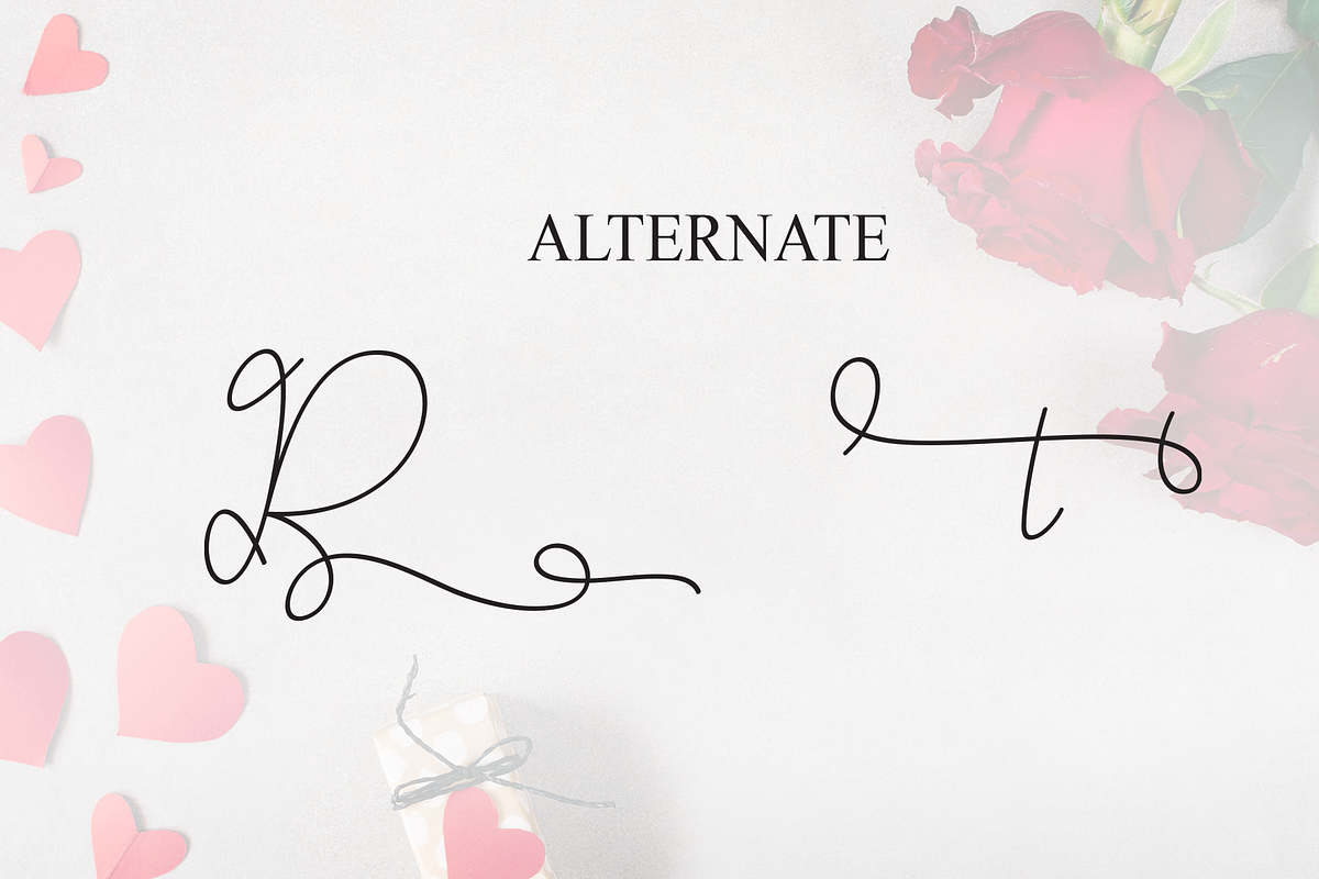Romantic | Script Font, a Handwritten Font by Scratchones (Photo 8 of 8)
