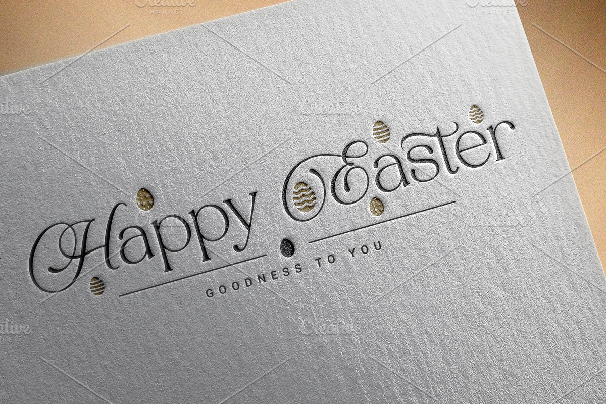 Happy Easter Goodness To You Banner, an Illustration by PushLogo (Photo 4 of 6)