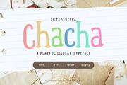Chacha | A Playful Decorative Font, a Handwritten Font by Everyday Perfection (Thumbnail 1 of 5)
