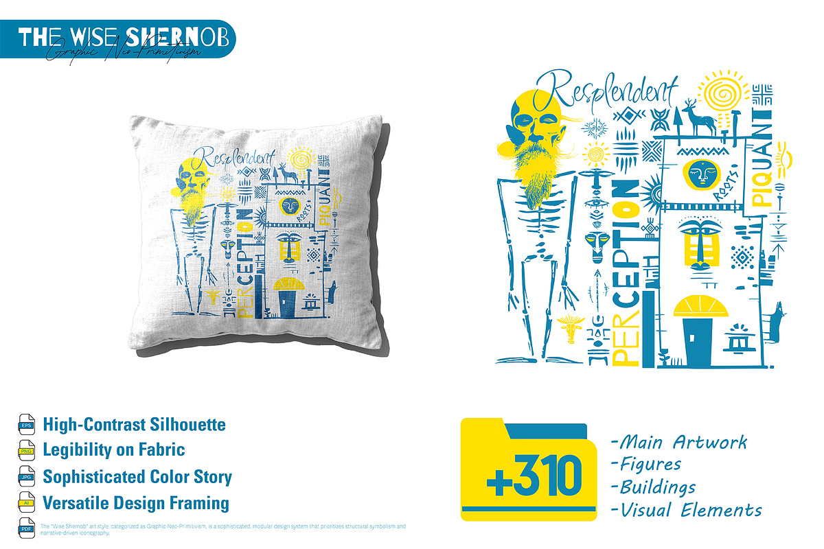 The Wise Shernob - Neo-Primitivism, a Person Illustration by ODO Visual Shop (Photo 9 of 14)