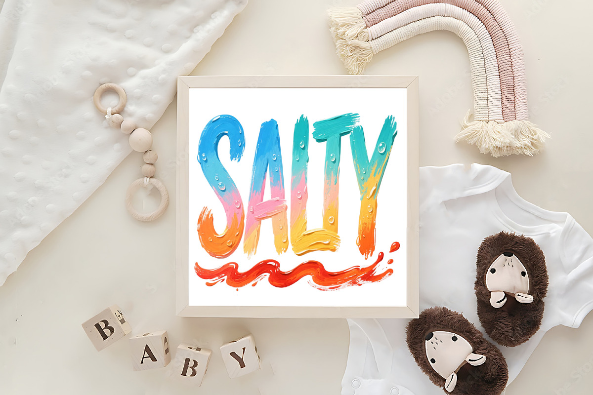 Preppy Painted Salty Beach Shirt, an Illustration by CraftArtStudio (Photo 4 of 4)