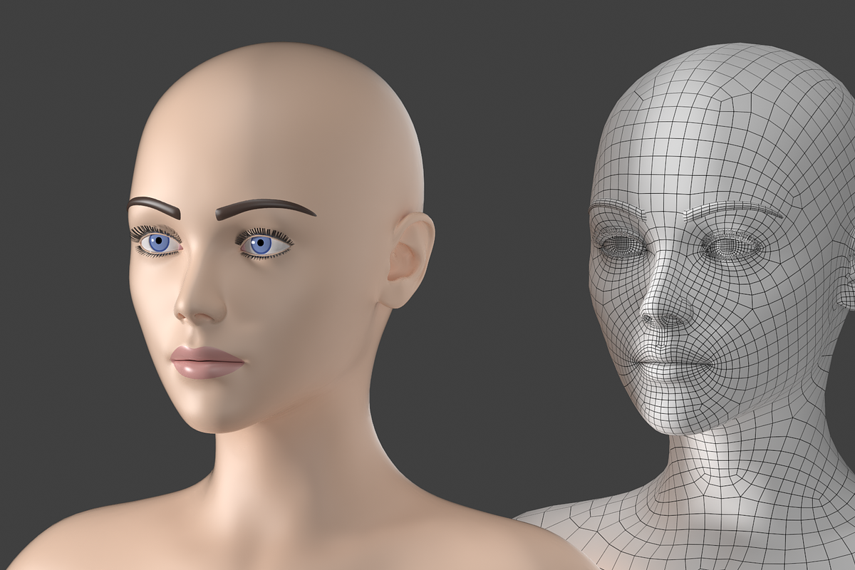 Stylized Female 01 T-Pose Base Mesh, a Characters & Person 3D Model by VK Studio (Photo 11 of 28)