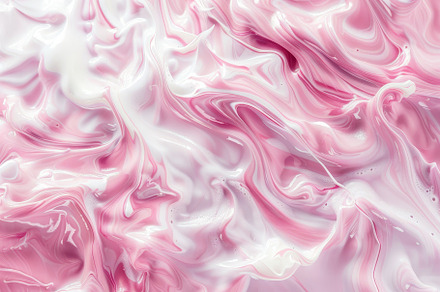 Soft pink and white colors blend sea, a Photo by Tanuart
