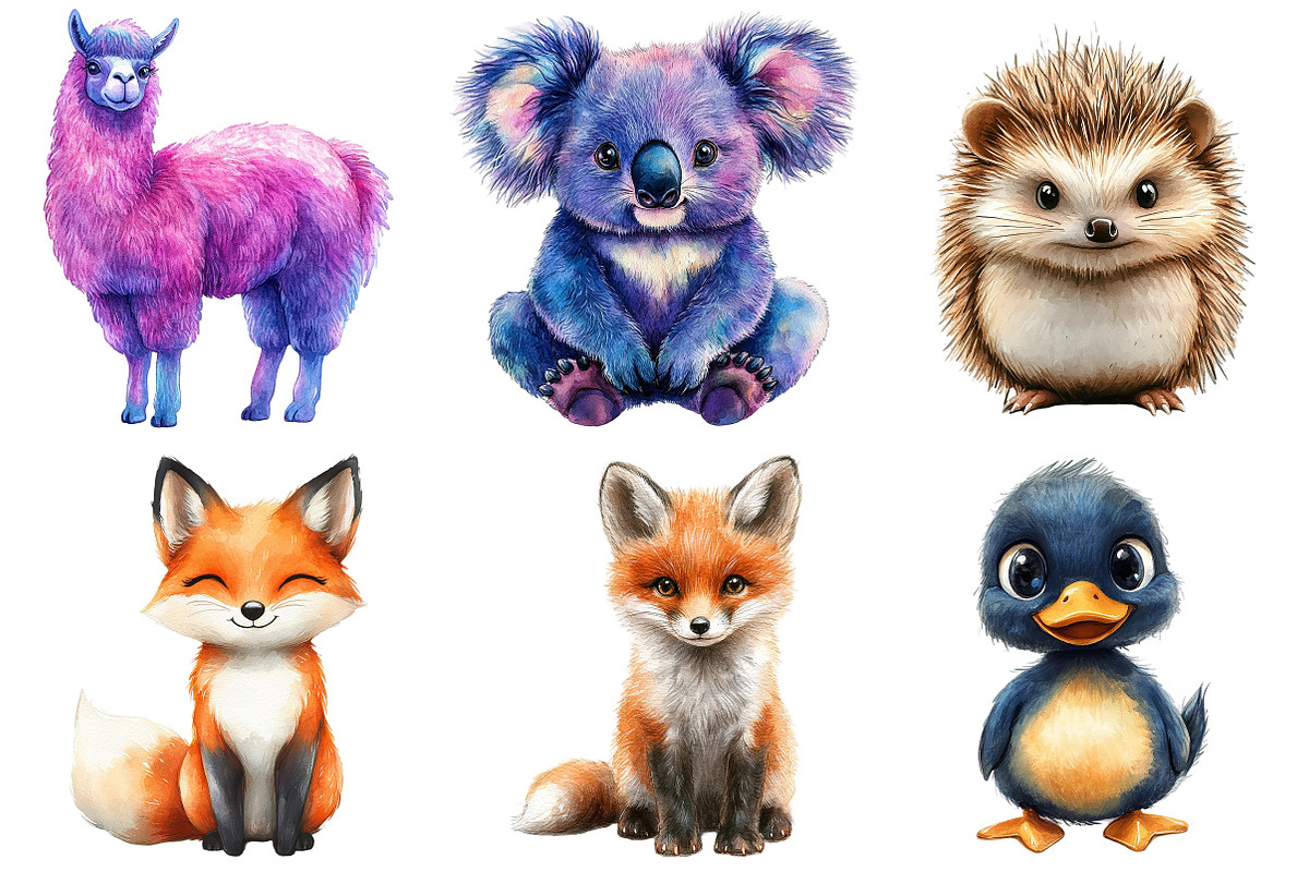 Cute Evil Animals Clipart, an Illustration by Craft Nest (Photo 6 of 7)
